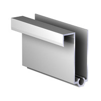 Профиль горизонт. нижний (нижняя рамка) Slim Серебро (6,0) АВД-4872