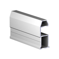 Профиль вертик. алюм. Асимметрич. Slim Серебро ( 5.4 ) АВД-5782