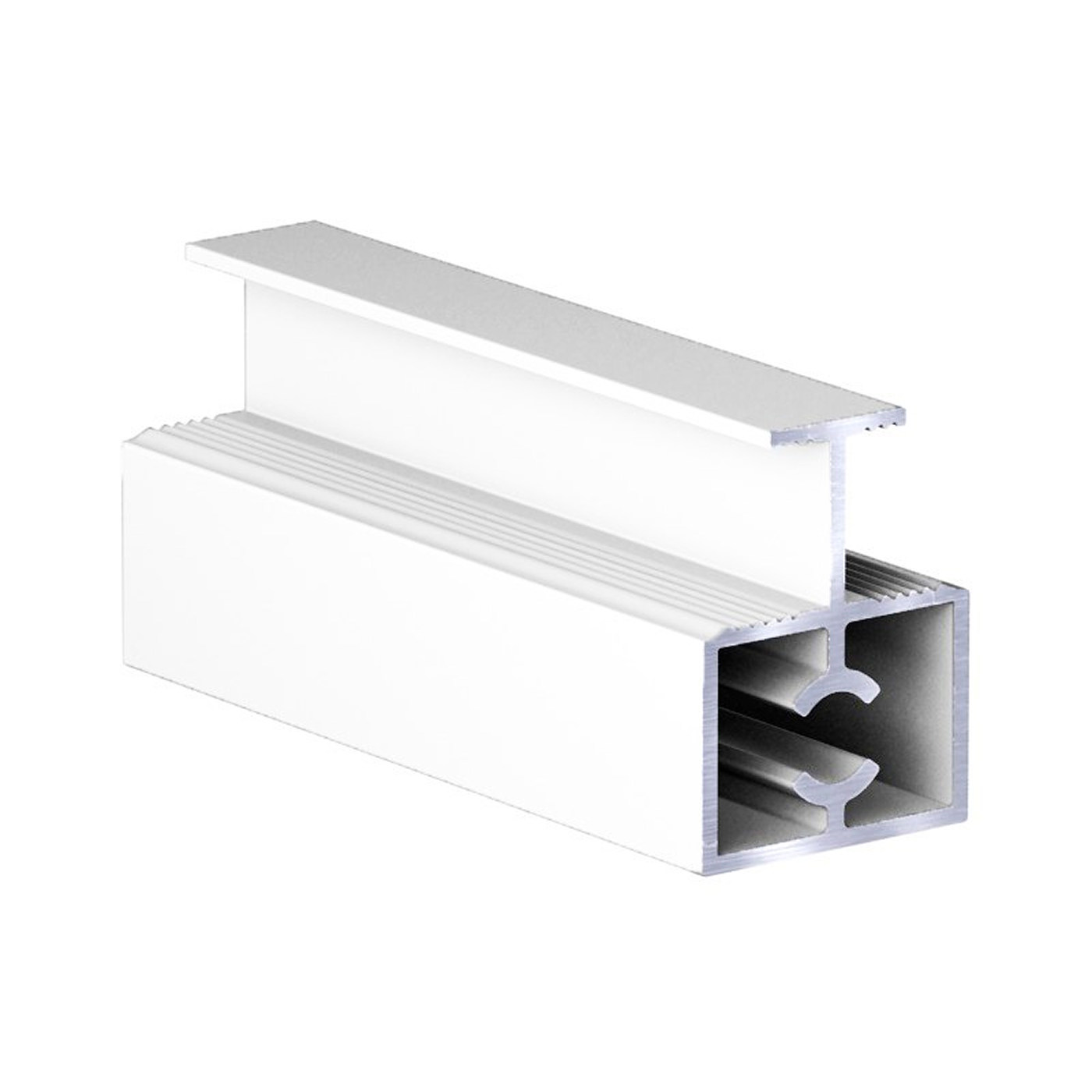 Профиль разделительный с саморезом RAL9016 Slim БЕЛЫЙ МУАР (6,0) АВД-3756