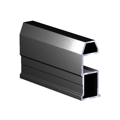 Профиль вертик. алюм. Асимметрич. RAL 9005 Slim ЧЕРНЫЙ глянец  ( 5.4 )АВД-5782
