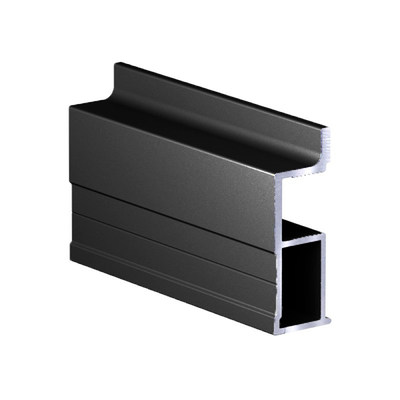 Профиль вертик. алюм. Асимметрич. RAL 9005 Slim ЧЕРНЫЙ глянец ( 5.4 ) АВД-5783