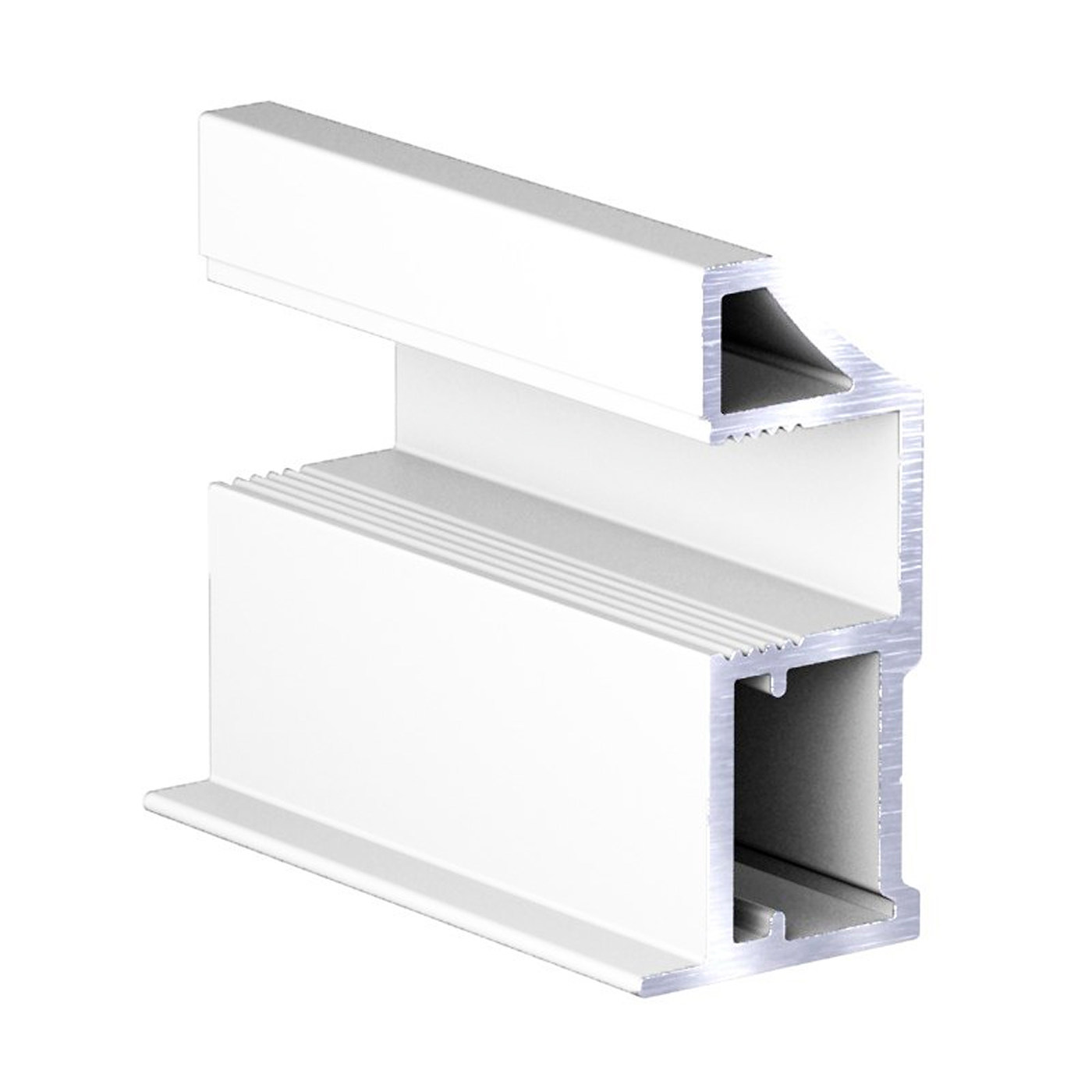 Профиль вертик. алюм. Асимметрич. RAL 9016 Slim БЕЛЫЙ глянец ( 5.4 ) АВД-0579