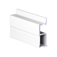 Профиль вертик. алюм. Асимметрич. RAL 9016 Slim БЕЛЫЙ глянец ( 5.4  ) АВД-5783