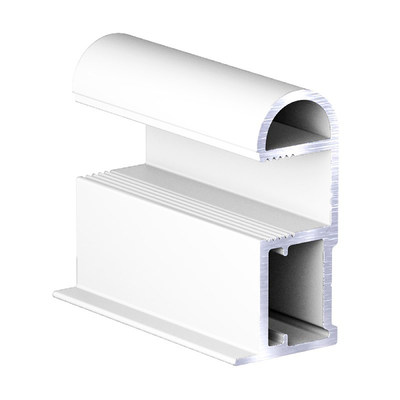 Профиль вертик. алюм. Асимметрич. RAL 9016 Slim БЕЛЫЙ матовый ( 5.4 )АВД-0580