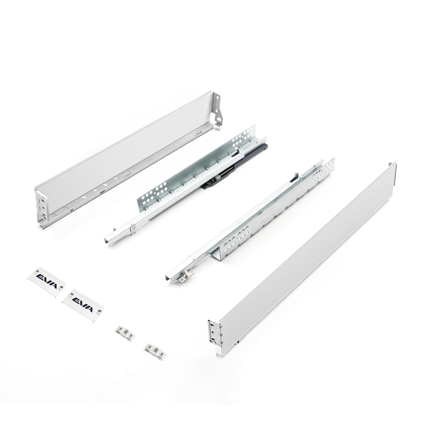 EVA SlightBox комплект ящика L450мм, H 80мм, белый, част. выдвижение с доводчиком (уп1 шт) 00-00004116