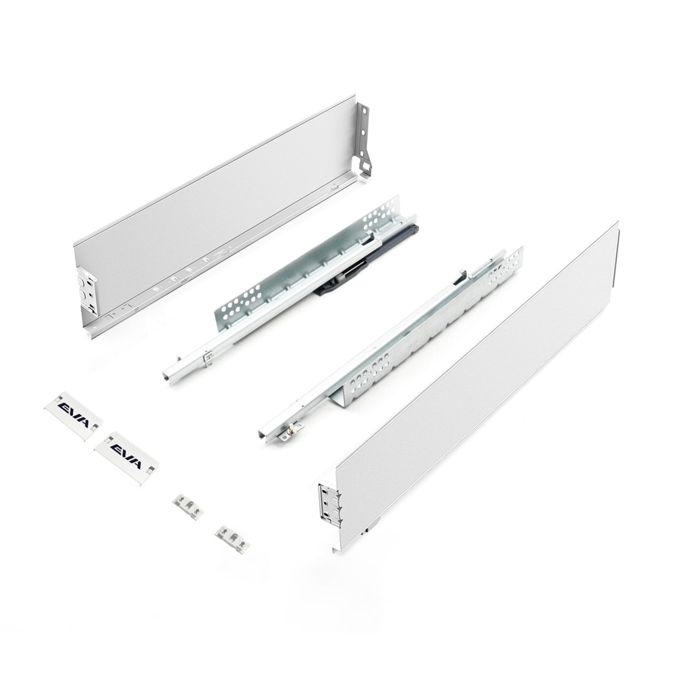 EVA SlightBox комплект ящика L500мм, H120мм, белый, част. выдвижение с доводчиком (уп1 шт) 00-00004122