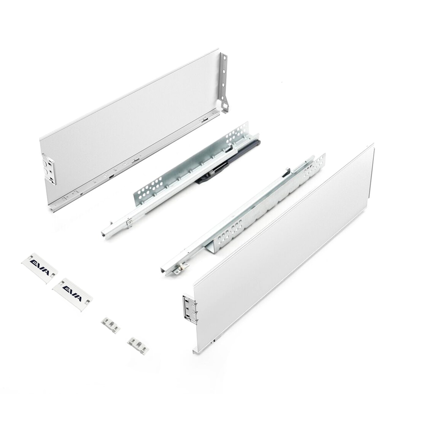 EVA SlightBox комплект ящика L500мм, H150мм, белый, част. выдвижение с доводчиком (уп1 шт) 00-00004125