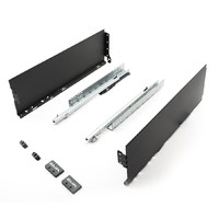 EVA SlightBox комплект ящика L500мм, H150мм, серый, част. выдвижение с доводчиком (уп1 шт) 00-00004126