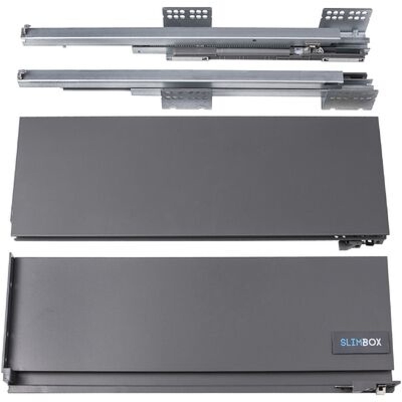 Slimbox 128*500 с доводчиком графит AKS 45761