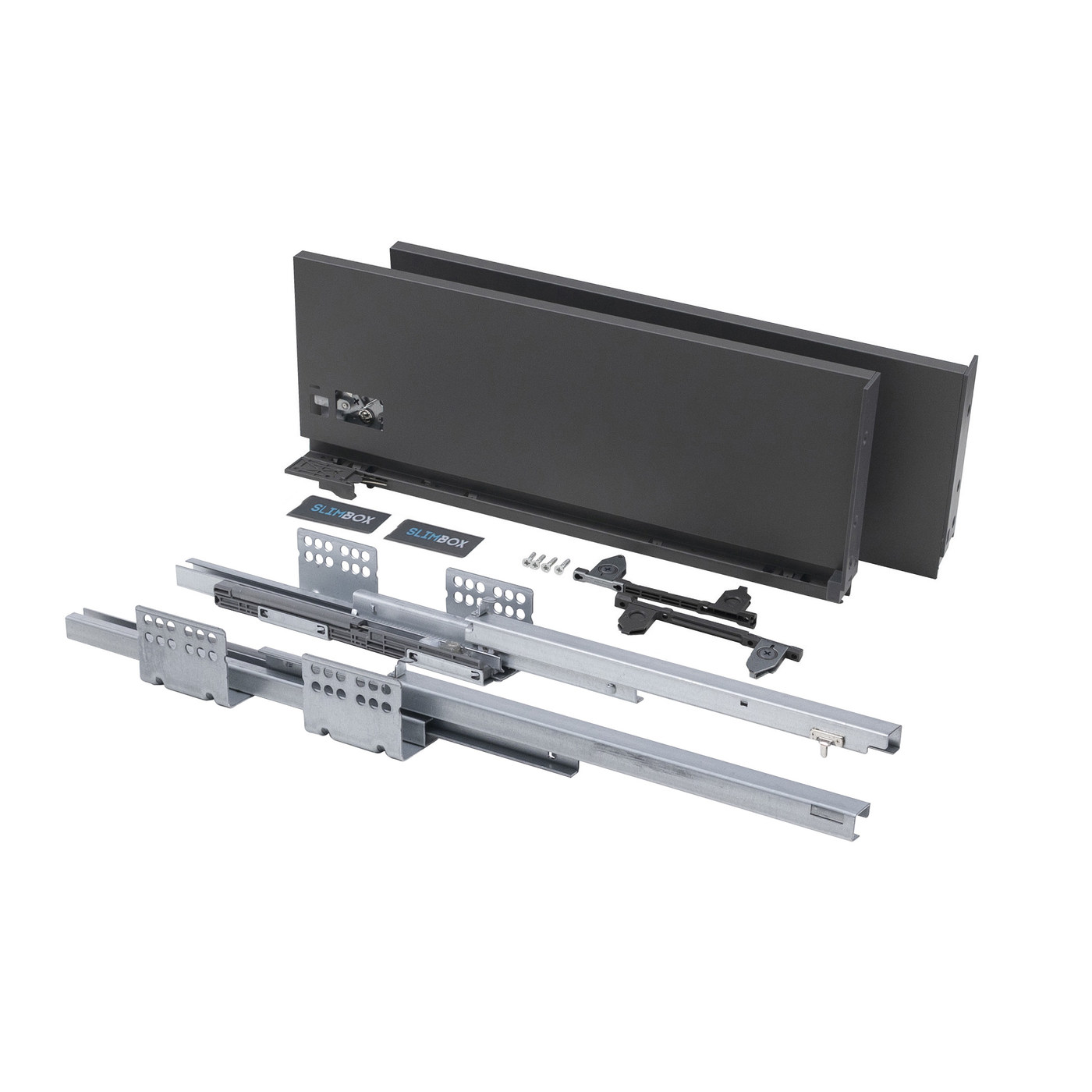 Slimbox 175*550 графит плавн.закр. ДСП 16мм AKS 66144