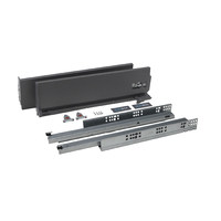 Slimbox 128*500 графит PUSH TO OPEN ДСП 16мм AKS 57004