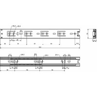 Направляющая шариковая h35 L-300 тип DB, AKS LIGHT 76110 (новый код 106042)
