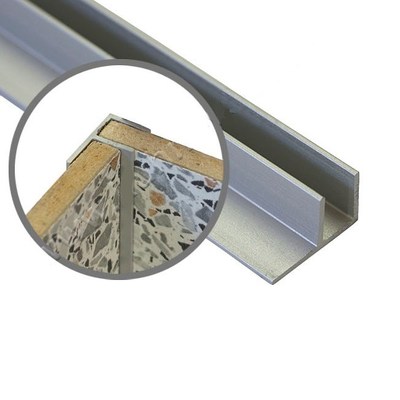 ПР Планка F-образная соединительная угловая д/меб. щитов 6мм (1050)