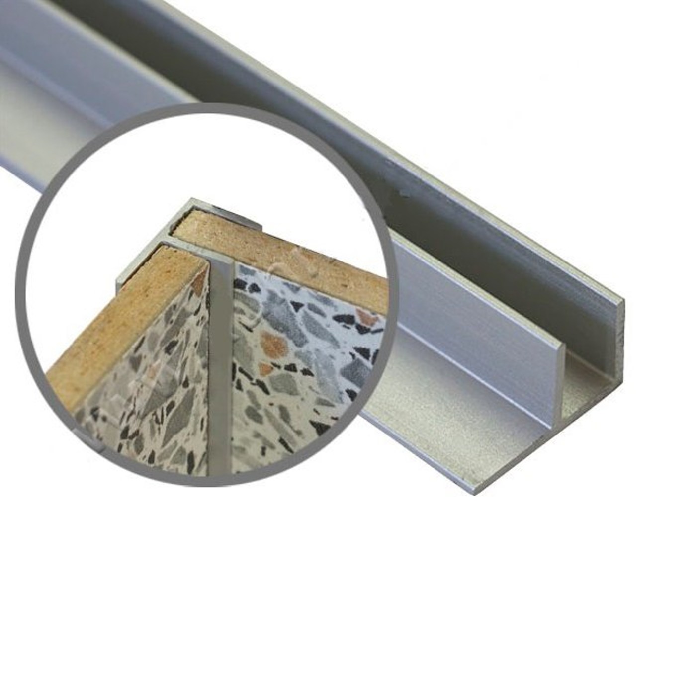 ПР Планка F-образная соединительная угловая д/меб. щитов 6мм (1050)