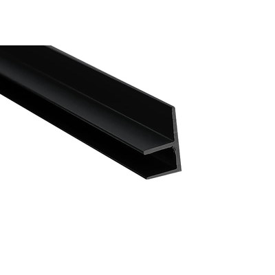 ПР Планка F-образная соединительная угловая д/меб. щитов 6мм ЧЕРНАЯ (1050)