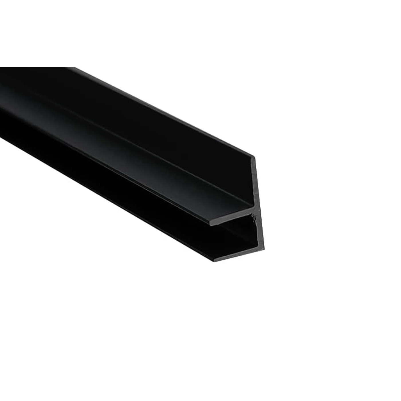 ПР Планка F-образная соединительная угловая д/меб. щитов 6мм ЧЕРНАЯ (1050)