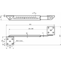 Механизм подъема парты 10 секционный с уголками AKS 79546