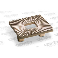 Ручка-кнопка LS431 32 мм, брашированное золото 65065