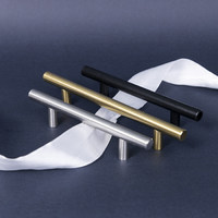 Ручка-рейлинг d12мм 128/178, хром матовый AKS 79080