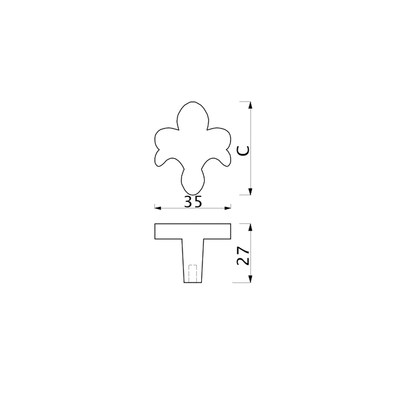 Ручка мебельная MILK кнопка, белый/серебро AKS  45289