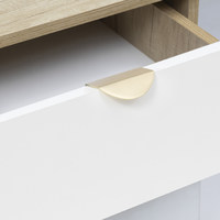 Ручка мебельная накладная мет. LUNA-32 брашированное золото AKS  68397