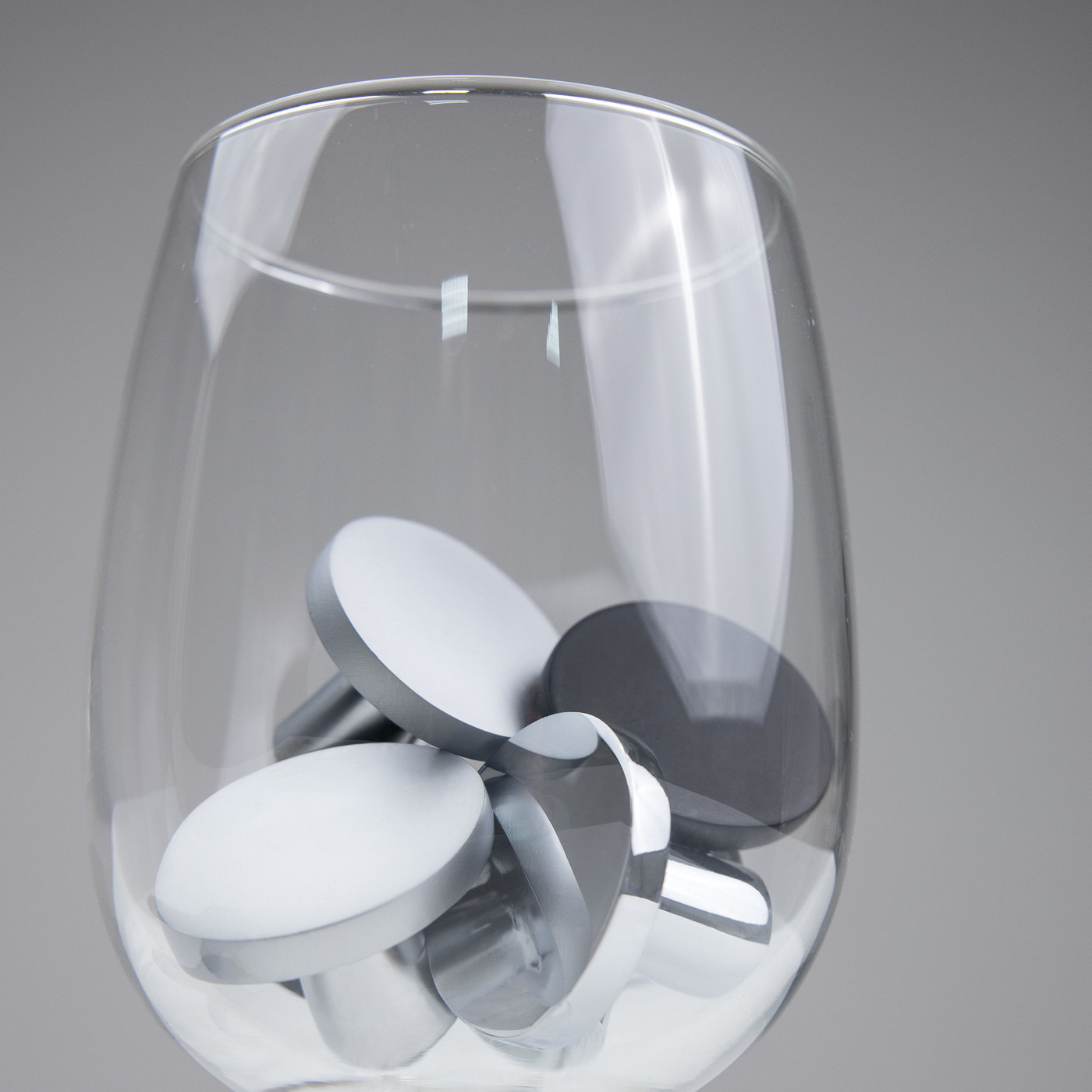 Ручка мебельная кнопка мет. SOLO хром  матовый AKS 62306