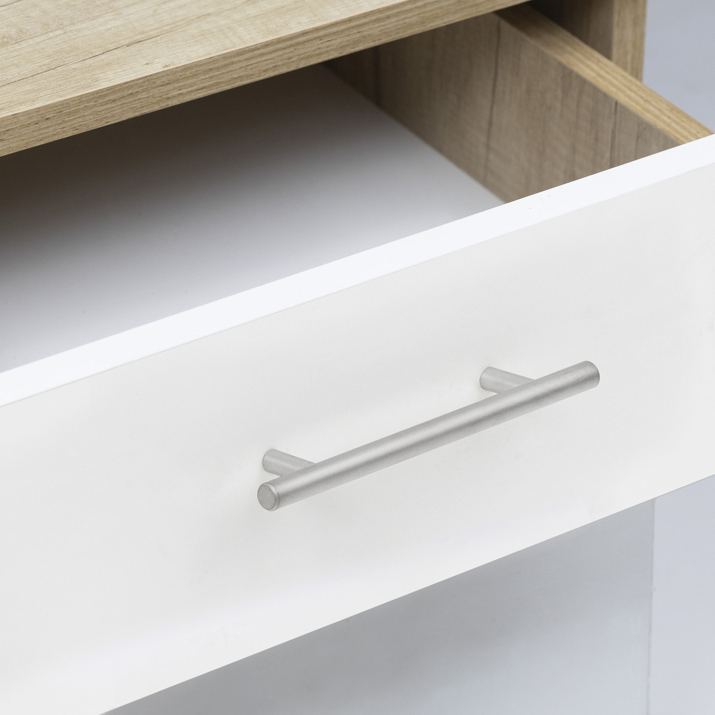 Ручка-рейлинг d12мм 128/188, матовый хром AKS  11782