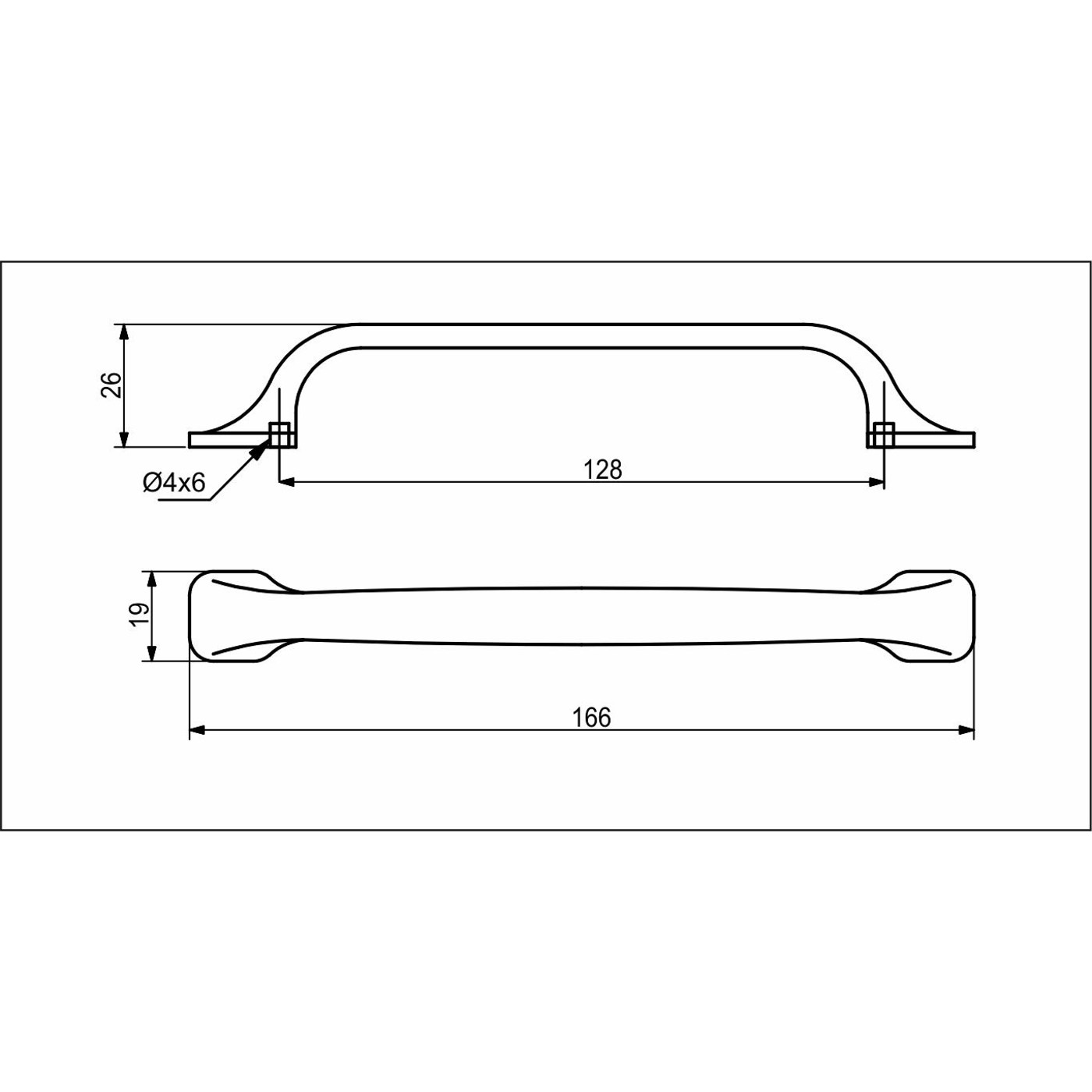 Ручка мебельная EIVIND 128мм, черный AKS 59472