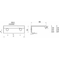 Ручка СА-1 320/397, матовый черный AKS 91775