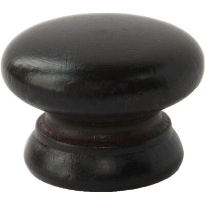 Ручка деревянная №5 со втулкой, орех темный  AKS 65241