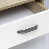 Ручка мебельная скоба мет. PRIZMA 128 брашированный темный никель AKS 61272