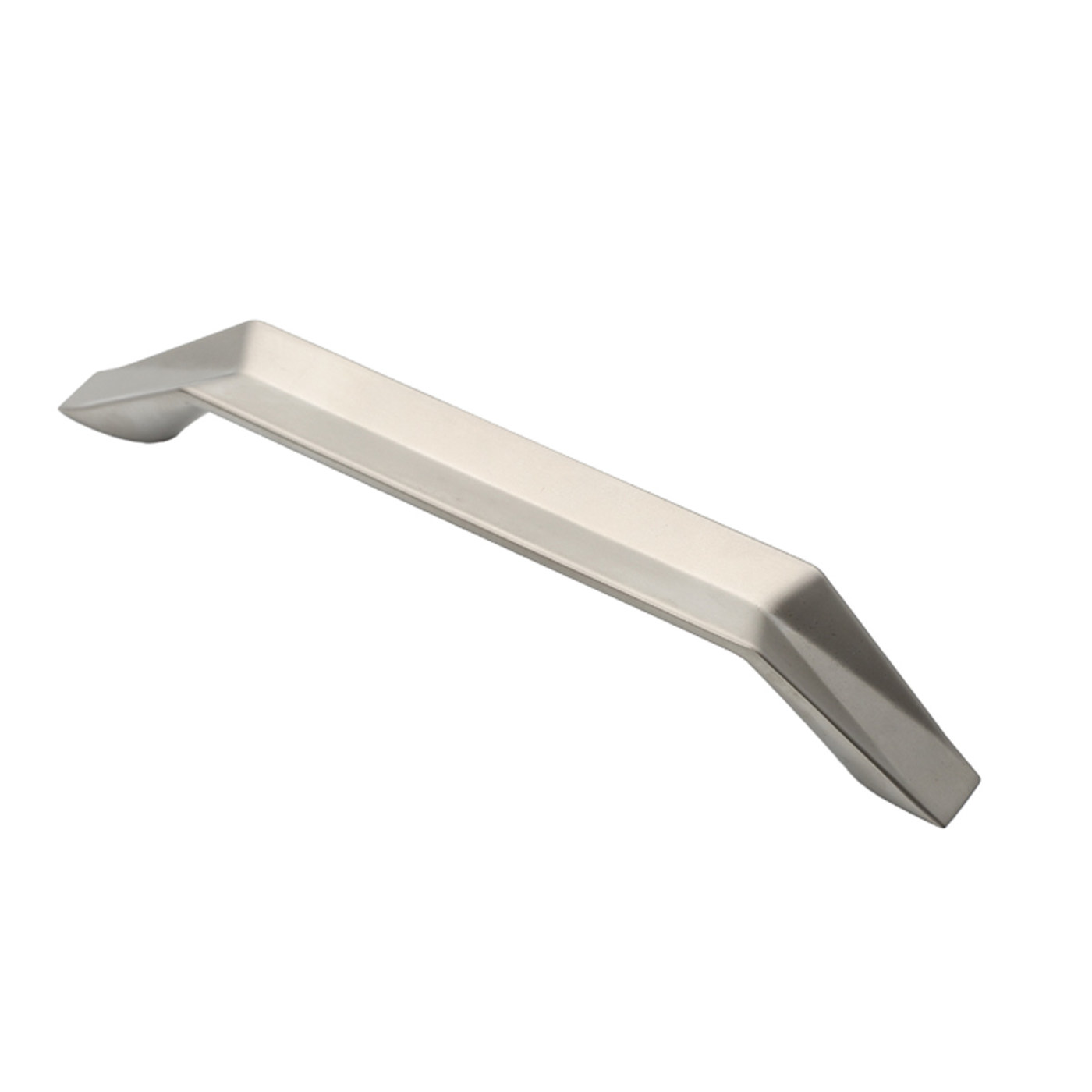 Ручка мебельная скоба мет. PRIZMA 128 сатиновый никель  AKS 61271