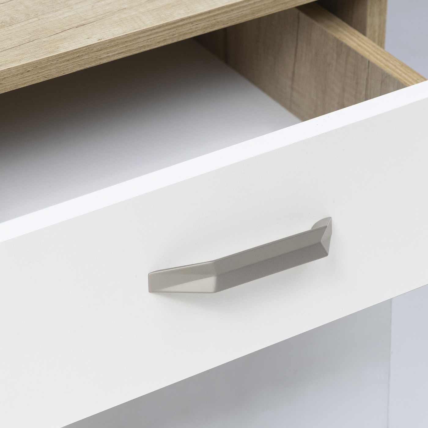 Ручка мебельная скоба мет. PRIZMA 128 сатиновый никель  AKS 61271