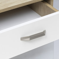 Ручка мебельная скоба мет. PRIZMA 128 сатиновый никель  AKS 61271