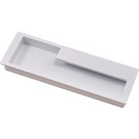 Ручка мебельная NOVA 128, матовый белый (левая часть)  AKS 71327