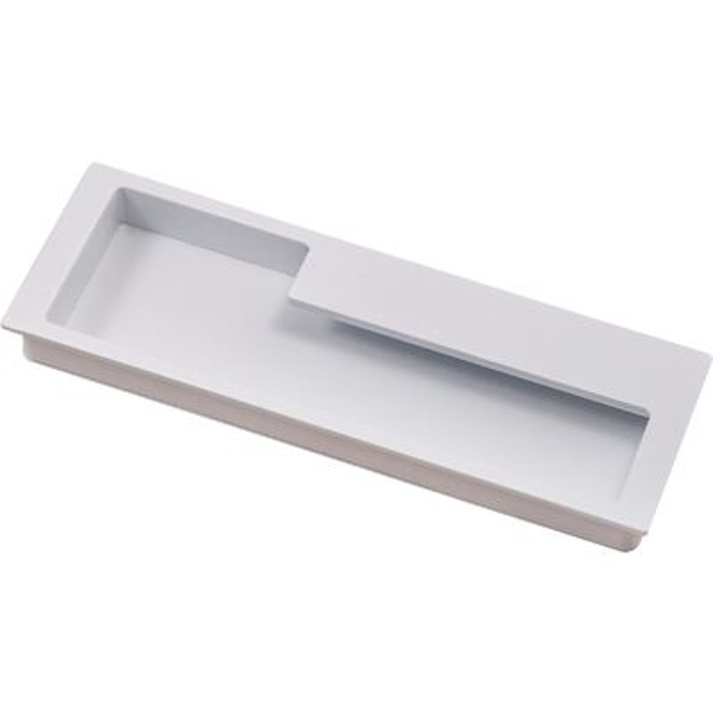 Ручка мебельная NOVA 128, матовый белый (правая часть)  AKS 72128