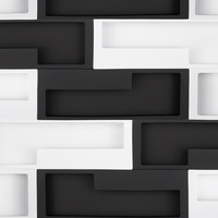 Ручка мебельная NOVA 128, матовый черный (правая часть)  AKS 72130