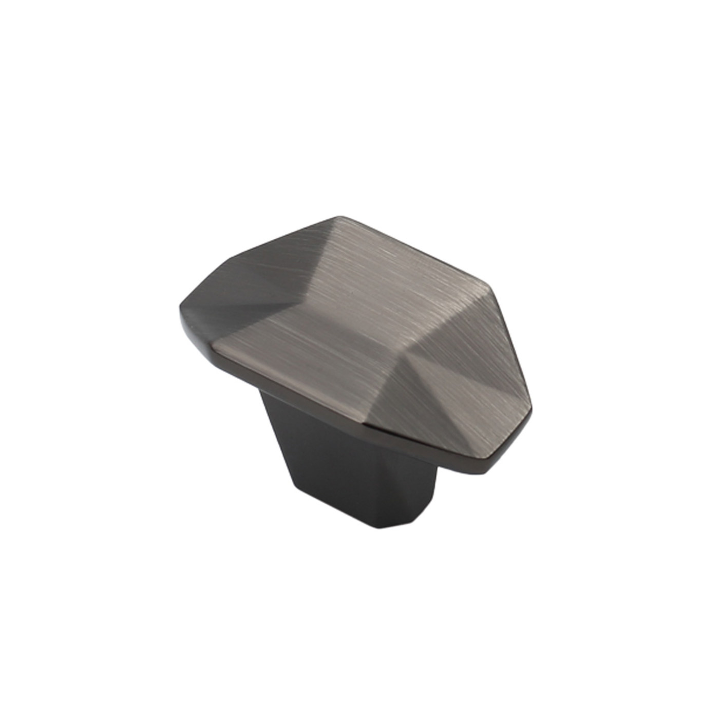 Ручка мебельная кнапка меб. PRIZMA брашированный темный никель  AKS 61273