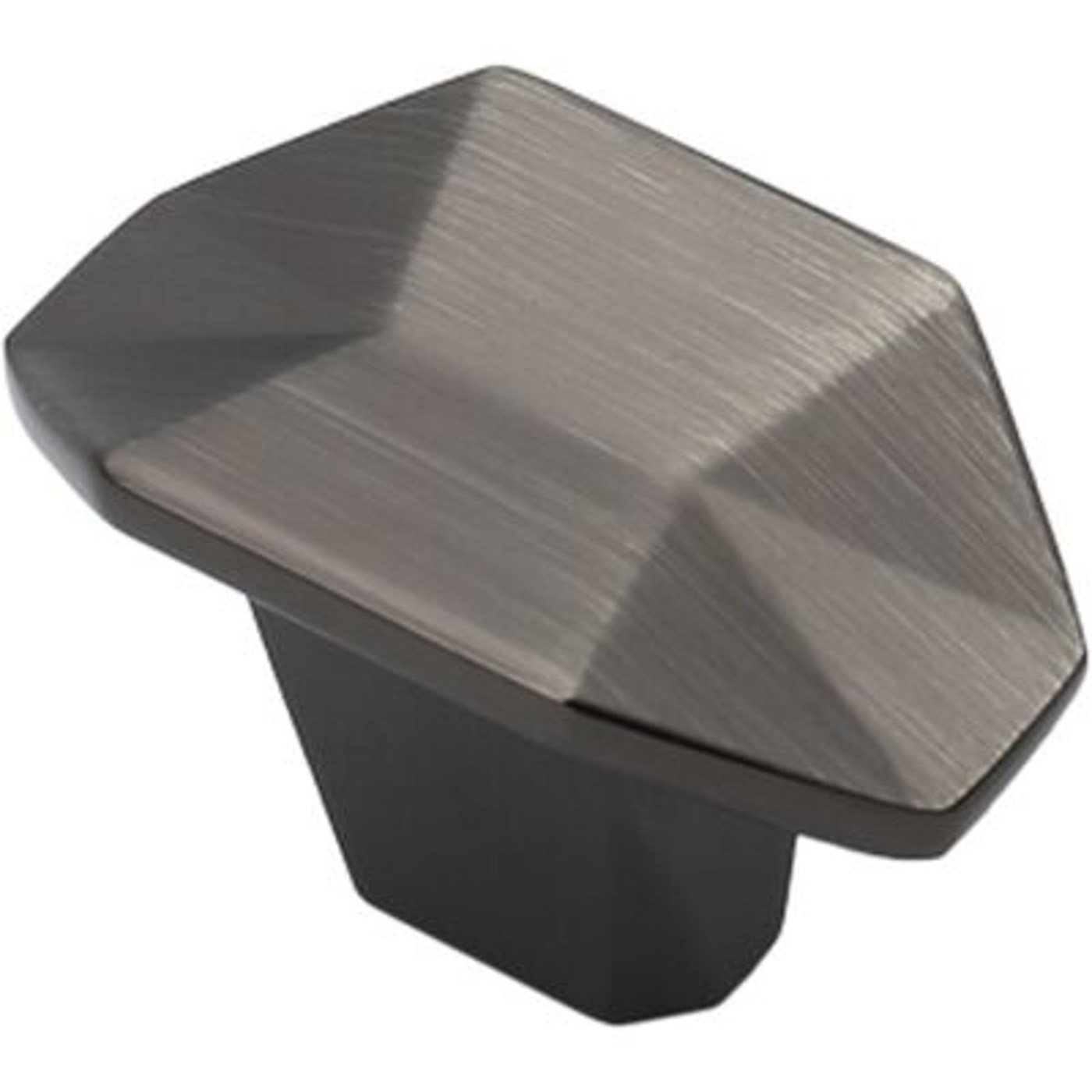 Ручка мебельная кнапка меб. PRIZMA брашированный темный никель  AKS 61273