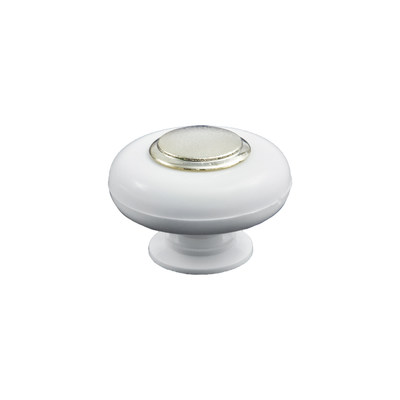 Ручка мебельная Patrex №20, белый/золото  AKS 11825