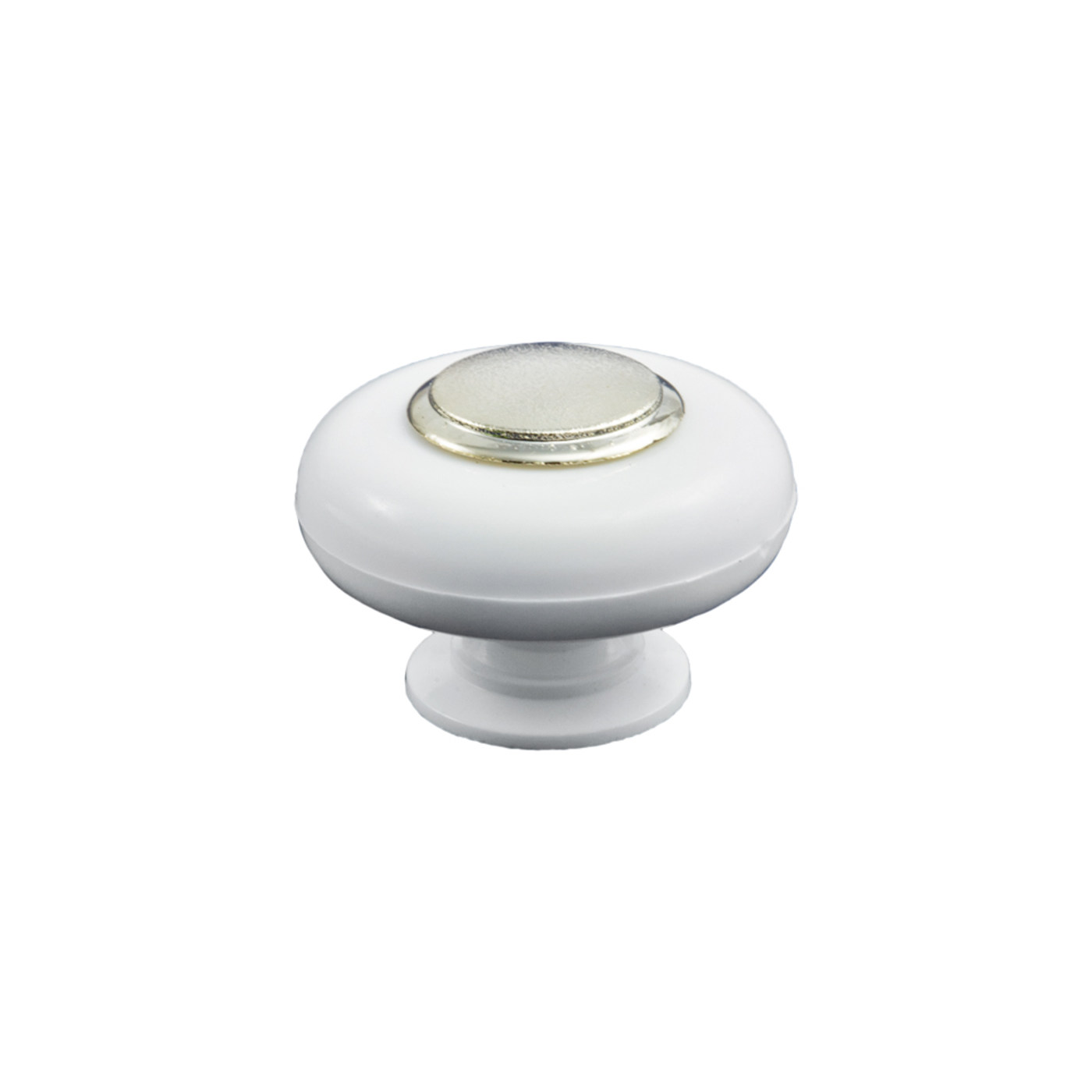 Ручка мебельная Patrex №20, белый/золото  AKS 11825