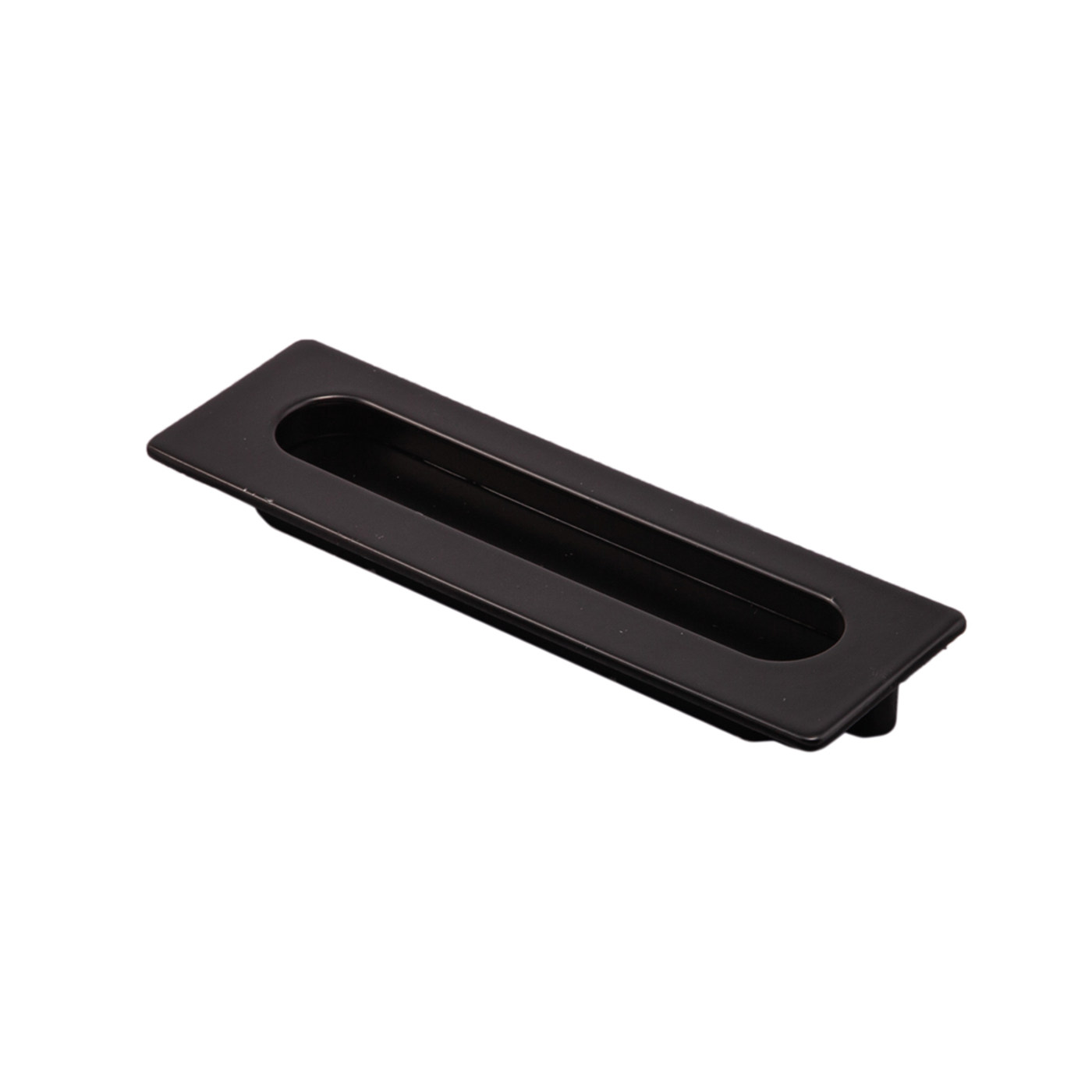 Ручка мебельная врезная ENTRO L-128 черный матовый AKS 61992