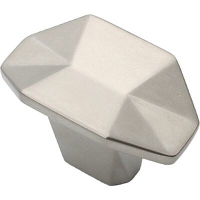 Ручка мебельная кнопка меб. PRIZMA сатиновый никель  AKS 61270