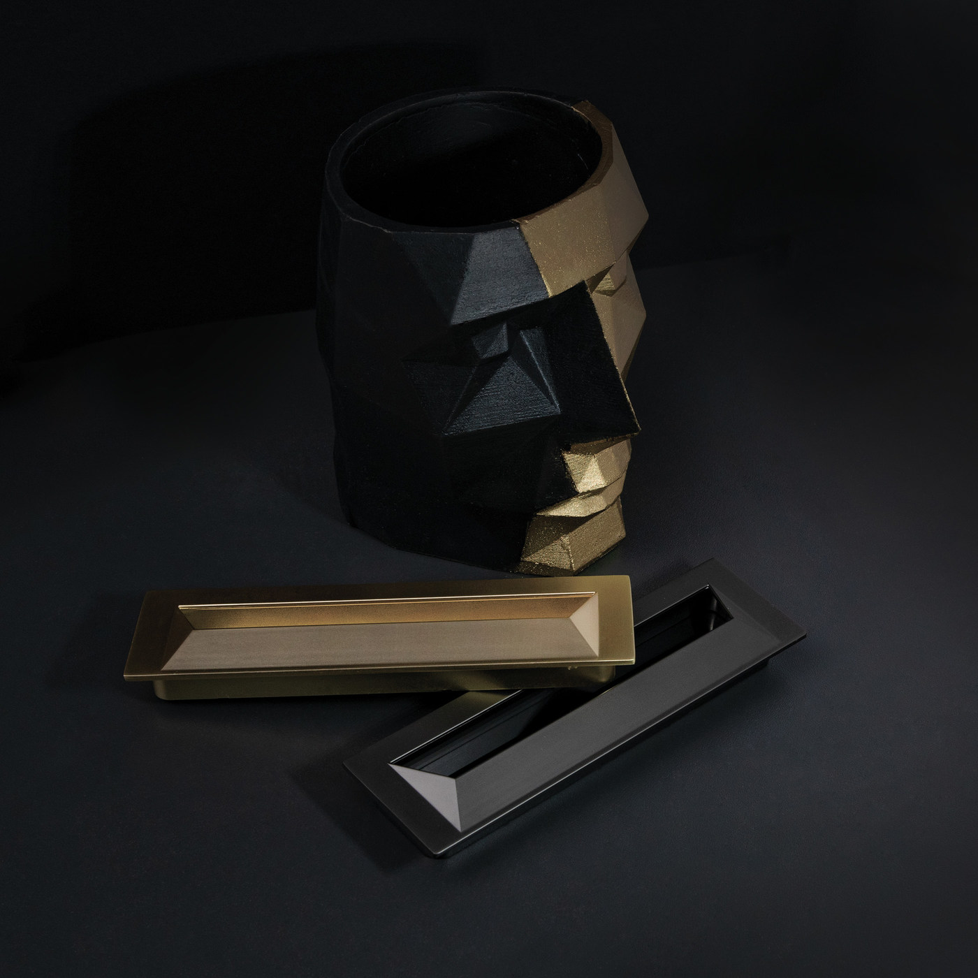 Ручка мебельная TIARA-128, брашированное золото  AKS 73758