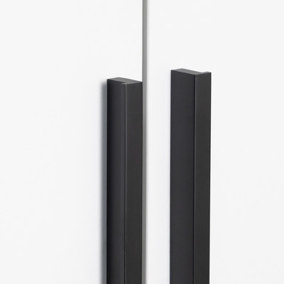 Ручка мебельная скоба алюм. PIANO 896/1000 черный матовый тип 2 AKS 104789