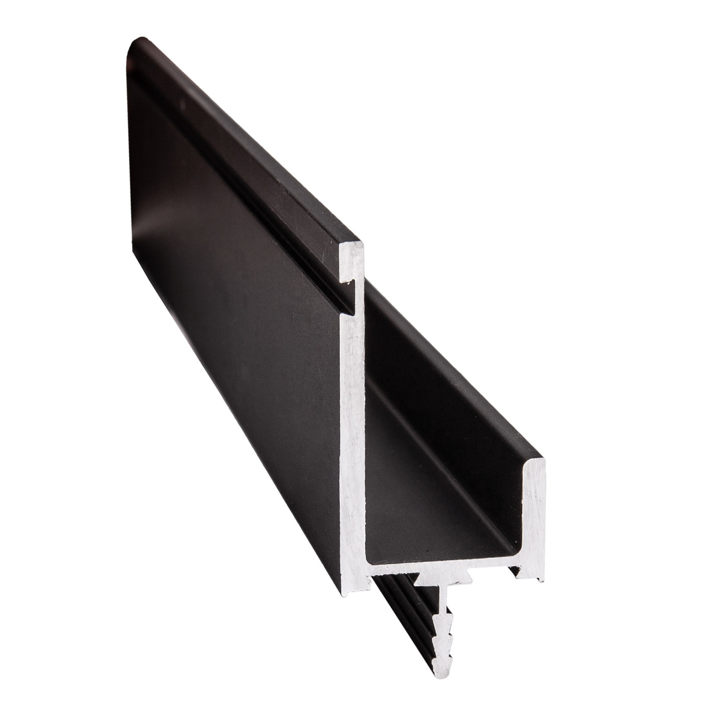 Ручка-профиль L-образная (4м) анодированный черный AKS 67698