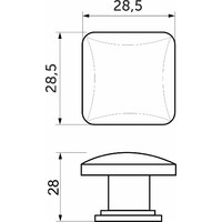 Ручка мебельная кнопка мет. KNOPA графит AKS 80676