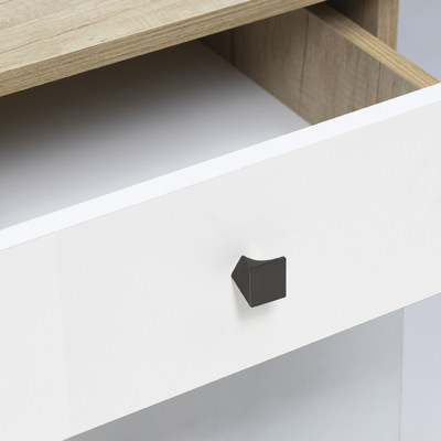 Ручка мебельная кнопка мет. TECHNO графит AKS 59107