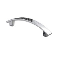 Ручка пластик PS06/C6-096 хром без саморез. AKS 53416