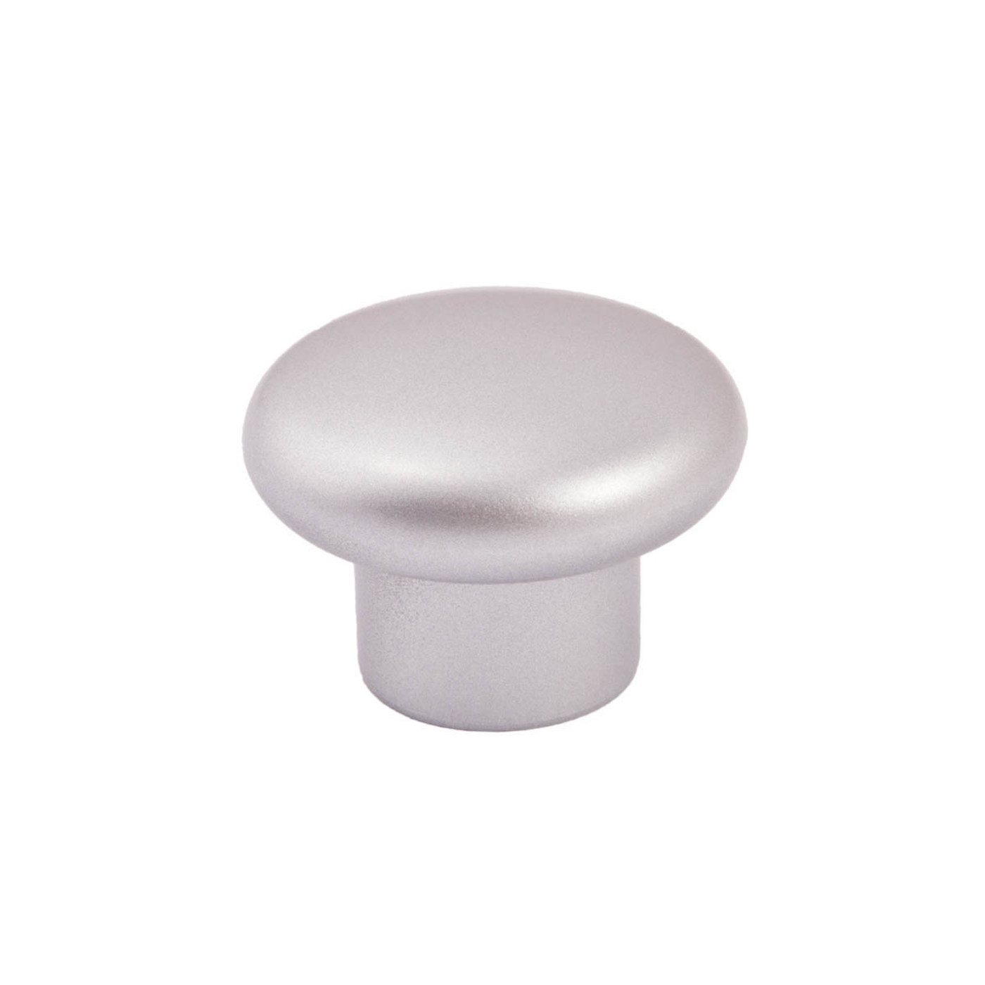 Ручка мебельная кнопка пластик PK01/K1 металлик AKS 52264